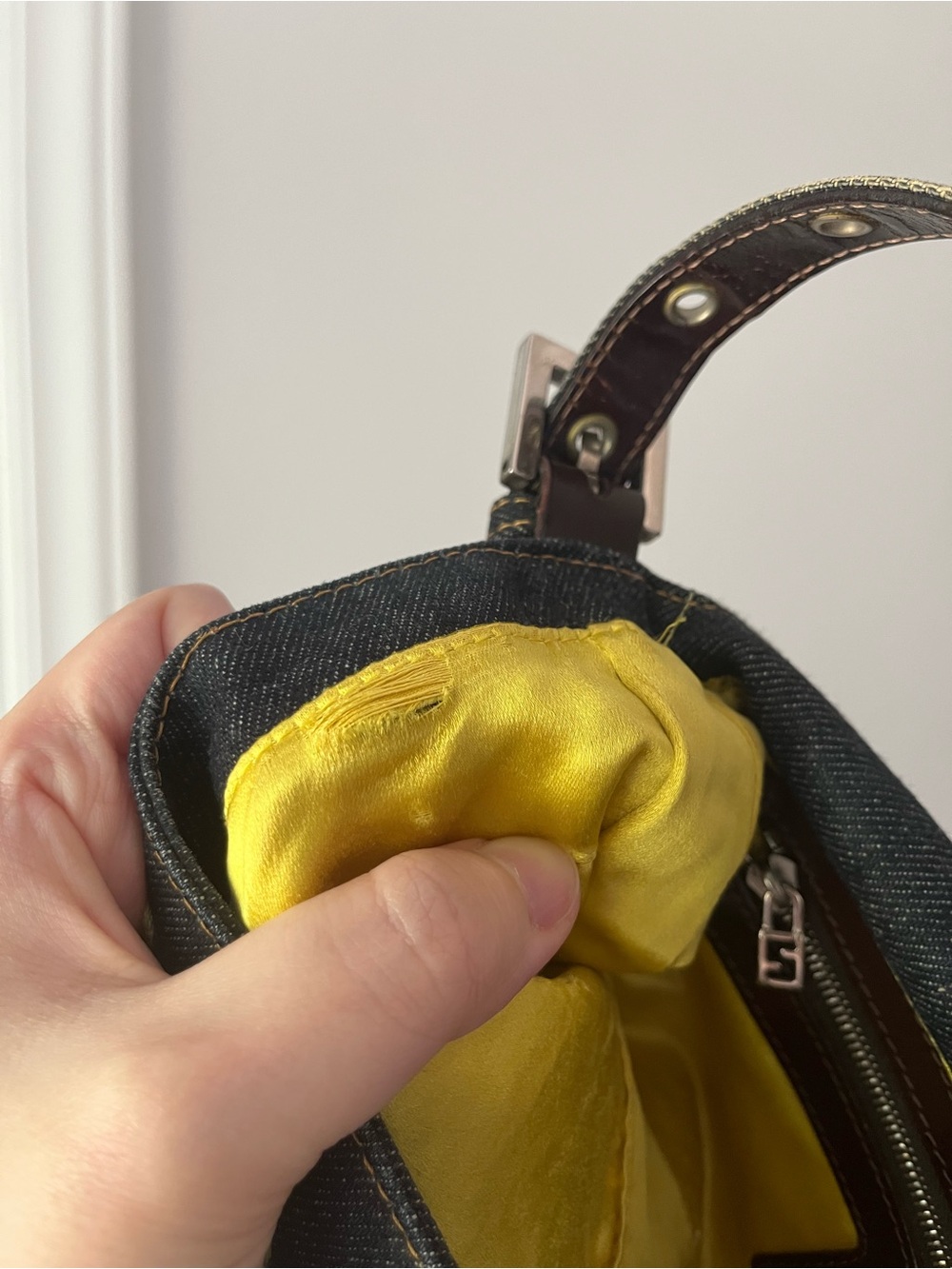 Fendi Baguette Denim Bag - Picture 11 of 16